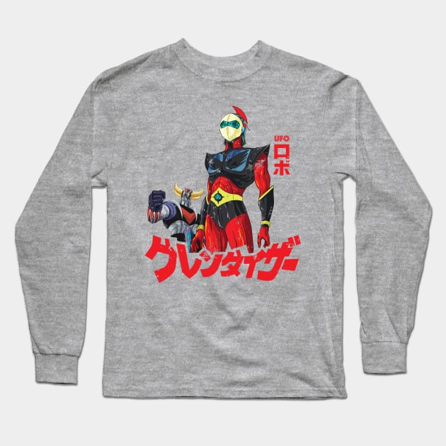 DUKE FLEED | UFO Robot Goldrake Long Sleeve T-Shirt by SALENTOmadness